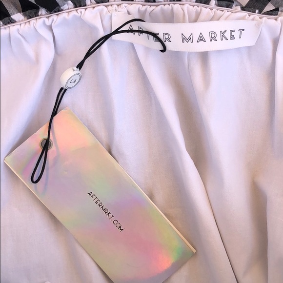 NWT After Market off the shoulder, tie waist, top - Picture 9 of 9